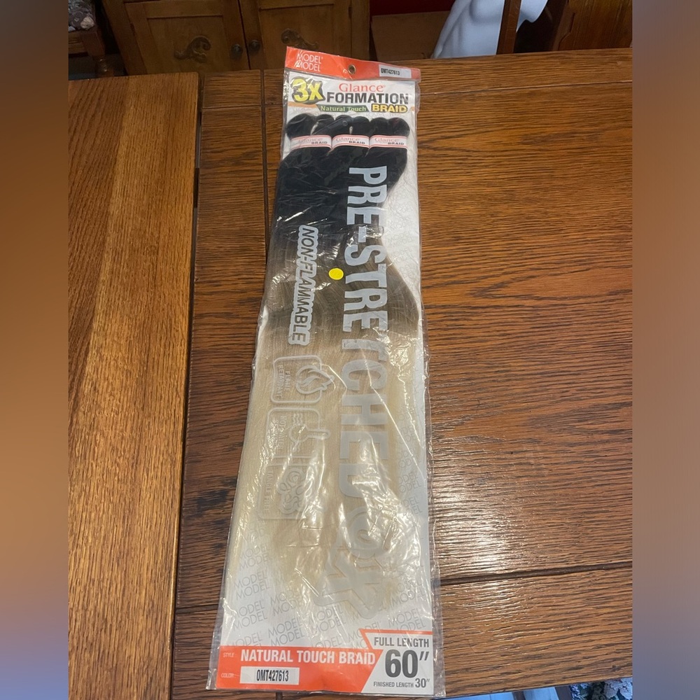 Pre-Stretch Natural Touch Braid 60" in Jet Black